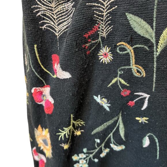 JOHNNY WAS Perennial Cardigan Sweater Black Size Small - Picture 11 of 11